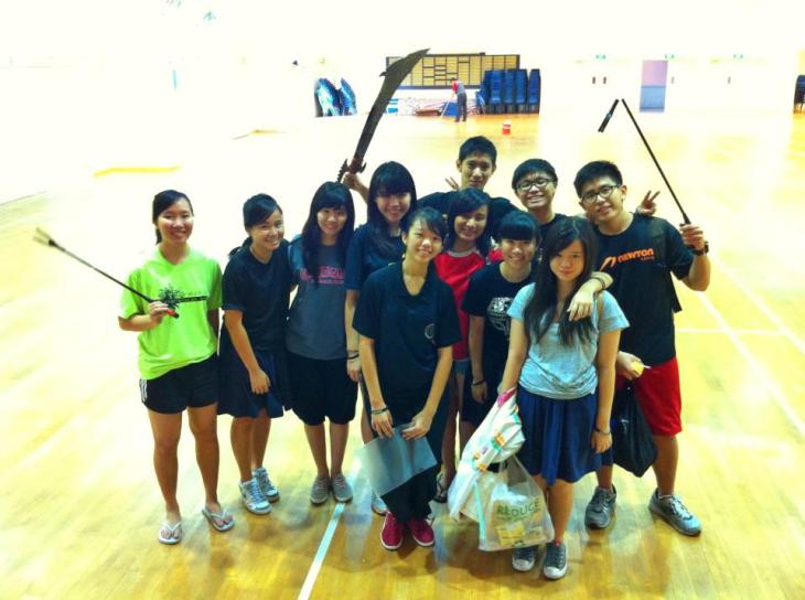 This is our one and only committee photo. Taken on the last day after we clean up the place -.-